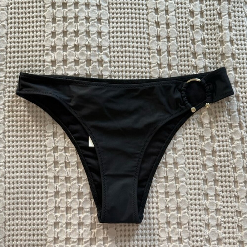 NEW Aerie Black Cheeky Bikini Bottom Size S